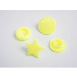 Napy KAM gwiazdka 12mm - neonowe żółte 10kpl