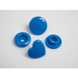 Napy KAM serca12mm - chabrowy 10kpl