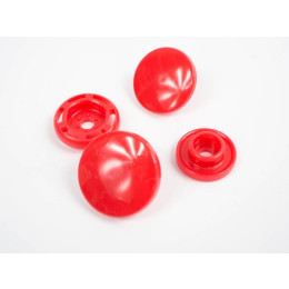 Napy KAM T8, zatrzaski plastikowe 14mm - ciemnoczerwony 10kpl