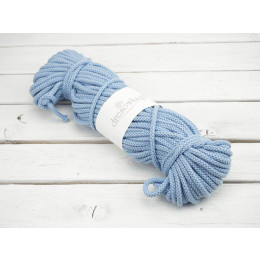 Sznurek  bawełniany  okrągły 8mm - MOTEK - BABY BLUE