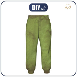 JOGGERY DZIECIĘCE (ROBIN) - OLIVE - zestaw do uszycia