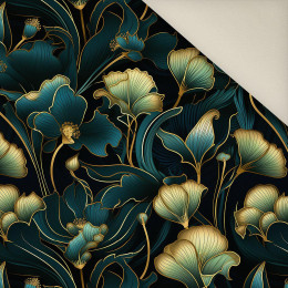 AUTUMN FLOWERS WZ.10- Welur tapicerski