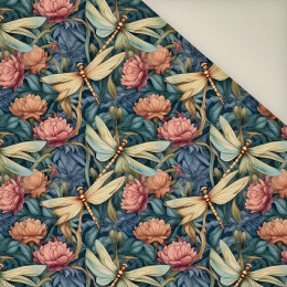 Butterfly & Flowers wz.11- Welur tapicerski