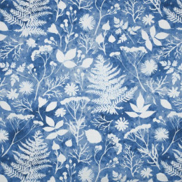BIAŁE PAPROTKI (CLASSIC BLUE)