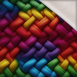 IMITATION COLORFUL SWEATER WZ. 1 - dzianina drapana z elastanem ITY