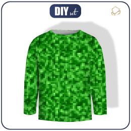Longsleeve - PIKSELE WZ. 2 / zielony - zestaw do uszycia