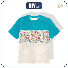 T-SHIRT DZIECIĘCY - ZIMORODKI (ZIMORODKI NA ŁĄCE) / pasy - single jersey