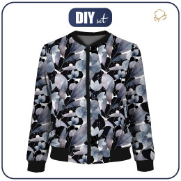 BOMBERKA DAMSKA (KAMA) - FLOWERS AND LEAVES - zestaw do uszycia