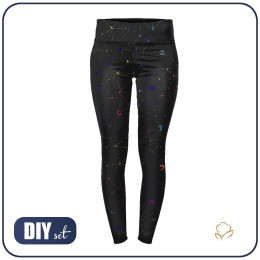 LEGGINSY SPORTOWE - NEONOWA PAJĘCZYNA