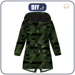 PARKA DZIECIĘCA (ARIEL) - GEOMETRYCZNE MORO WZ. 1 - zestaw do uszycia