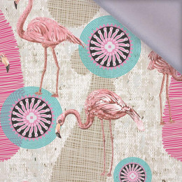 FLAMINGI I ROZETY - softshell