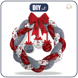 WIANEK ŚWIĄTECZNY - RENIFERY (NORDIC CHRISTMAS) - zestaw do uszycia