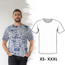 WYKRÓJ PAPIEROWY - T-SHIRT MESKI (XS-XXXL)