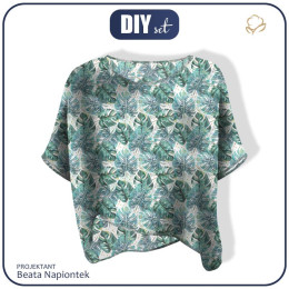 ZWIEWNA BLUZKA OVERSIZE "ELENA" - MONSTERA wz. 4 - zestaw do uszycia