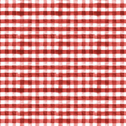 MINI KRATA VICHY / czerwony (KRATA I RÓŻE)