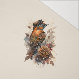 STEAMPUNK BIRD - PANEL (60cm x 50cm) Hydrofobowa dzianina drapana 