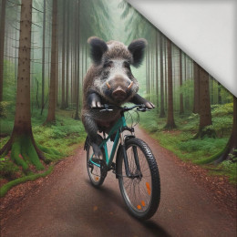 DZIK NA ROWERZE WZ. 1 - panel (60cm x 50cm) lycra 300g