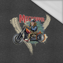 MECHOPPER / czarny - PANEL (75cm x 80cm) - Thermo lycra