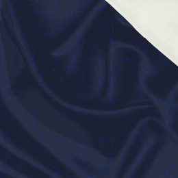 100cm WODNY ŚWIAT (TŁO) / navy - Satyna