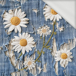 DAISIES DENIM IMITATION WZ. 3 - dresówka pętelkowa