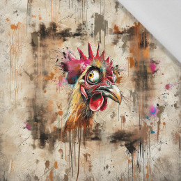 CRAZY CHICKEN - PANEL (60cm x 50cm) tkanina bawełniana