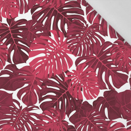 MONSTERA 2.0 / viva magenta - tkanina bawełniana