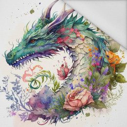 WATERCOLOR DRAGON - PANEL (60cm x 50cm) tkanina wodoodporna