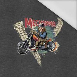 MECHOPPER / czarny - PANEL (75cm x 80cm) tkanina wodoodporna