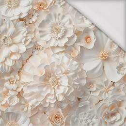 WHITE FLOWERS WZ. 4 - Jersey wiskozowy