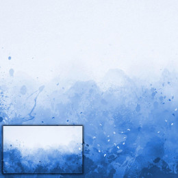 KLEKSY (classic blue) - PANEL PANORAMICZNY (95cm x 160cm)