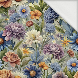FLOWERS wz.15 - dzianina drapana z elastanem ITY