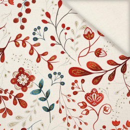 FOLKOWY FLORAL WZ. 2 (FOLKOWY LAS) - Len 100%