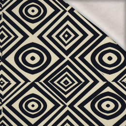GEOMETRIC WZ. 4 - dzianina drapana z elastanem ITY