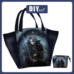 Torba XL z saszetką 2 w 1 - GOTHIC GIRL WZ. 2 - zestaw do uszycia