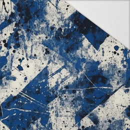 NAVY GRUNGE wz. 3 - Hydrofobowa dzianina drapana 
