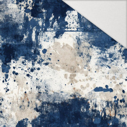 NAVY GRUNGE wz. 7 - Hydrofobowa dzianina drapana 