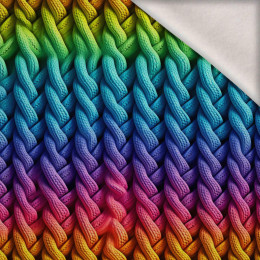 IMITATION COLORFUL SWEATER WZ. 2 - dzianina drapana z elastanem ITY