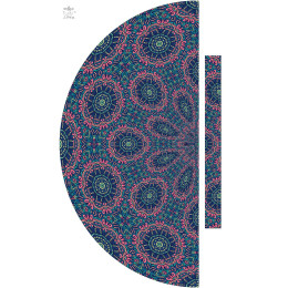 KOLOROWA MANDALA wz. 4  - panel na spódnicę "MAXI"