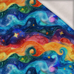 NEON ABSTRACT WZ.1 - dzianina drapana z elastanem ITY