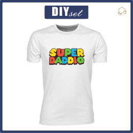 T-SHIRT MĘSKI - SUPER DADDIO - zestaw do uszycia
