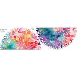 WATERCOLOR FLORAL WZ. 7 - mały panel na spódnicę z koła