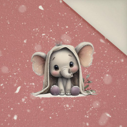 WINTER ANIMALS wz.16 - panel (60cm x 50cm) - Welur tapicerski