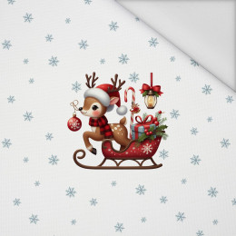 WINTER ANIMALS wz.18 - panel (60cm x 50cm) tkanina wodoodporna