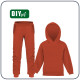 DRES DZIECIĘCY (OSLO) - B-28 - POTTERS CLAY / ceglana - dzianina pętelkowa