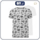 T-SHIRT MĘSKI - FOTOGRAF (HOBBY I ZAWODY) - szary / acid - single jersey