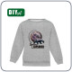DZIECIĘCA BLUZA (NOE) - GALAXY / M-01 melanż jasnoszary - dzianina pętelkowa