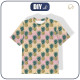 T-SHIRT DZIECIĘCY - TROPIKALNE ANANASY - single jersey