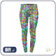 LEGGINSY SPORTOWE - NEONOWE LIŚCIE