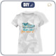 T-SHIRT DAMSKI - RUN LIKE YOU MEAN IT / lód - single jersey