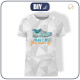 T-SHIRT MĘSKI - RUN LIKE YOU MEAN IT / lód - single jersey